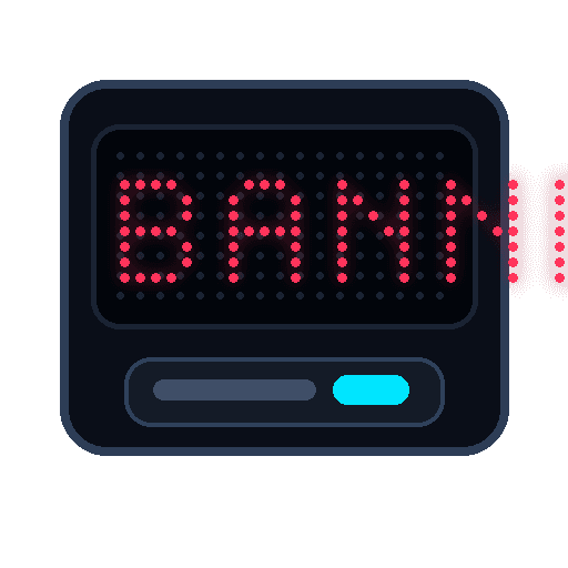 LED banner scrolling display